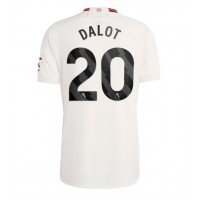 Manchester United Diogo Dalot #20 Tretí futbalový dres 2023-24 Krátky Rukáv
